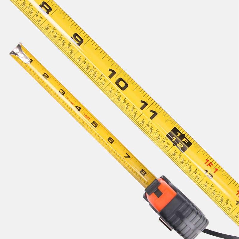LICHAMP Tape Measure 16 ft, 6 Pack Bulk Easy Read Measuring Tape Retractable with Fractions 1/8, Measurement Tapes 16-Foot by 3/4-Inch - Image 2